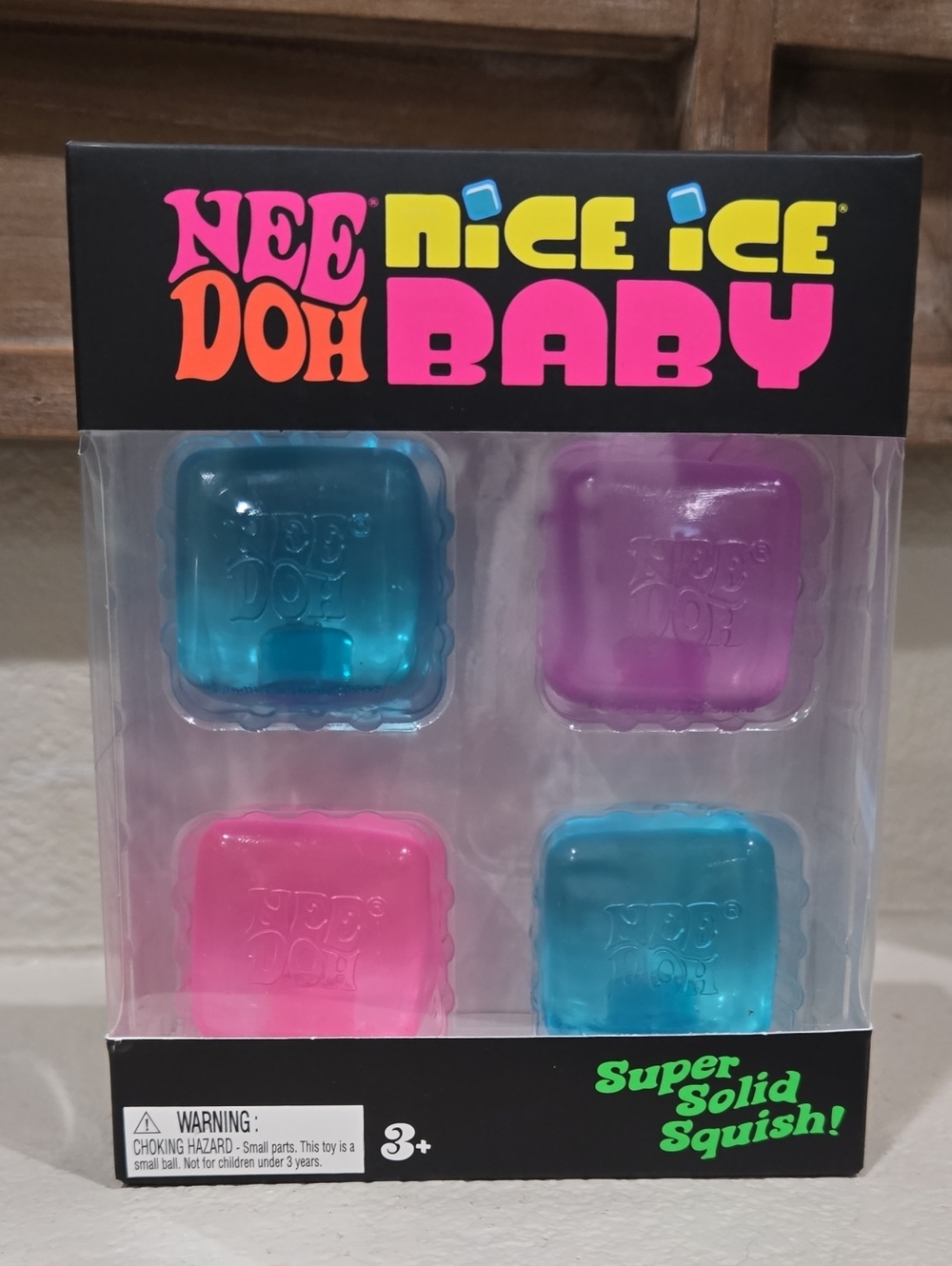 New Nee Doh Nice Ice Baby Squishies - Blue, Purple, Pink